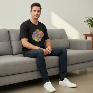 Men's Meow Wolf Black Short Sleeve Tee XL